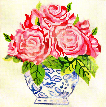 Jean Smith Small Vase of Roses