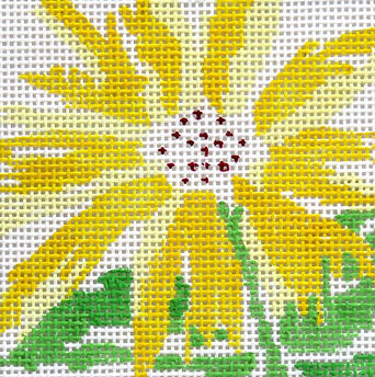 Jean Smith Yellow Splash Flower Coaster