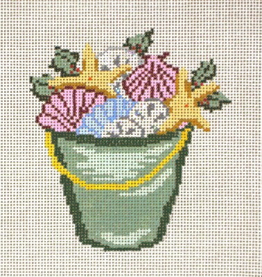 Bucket of Shells & Holly