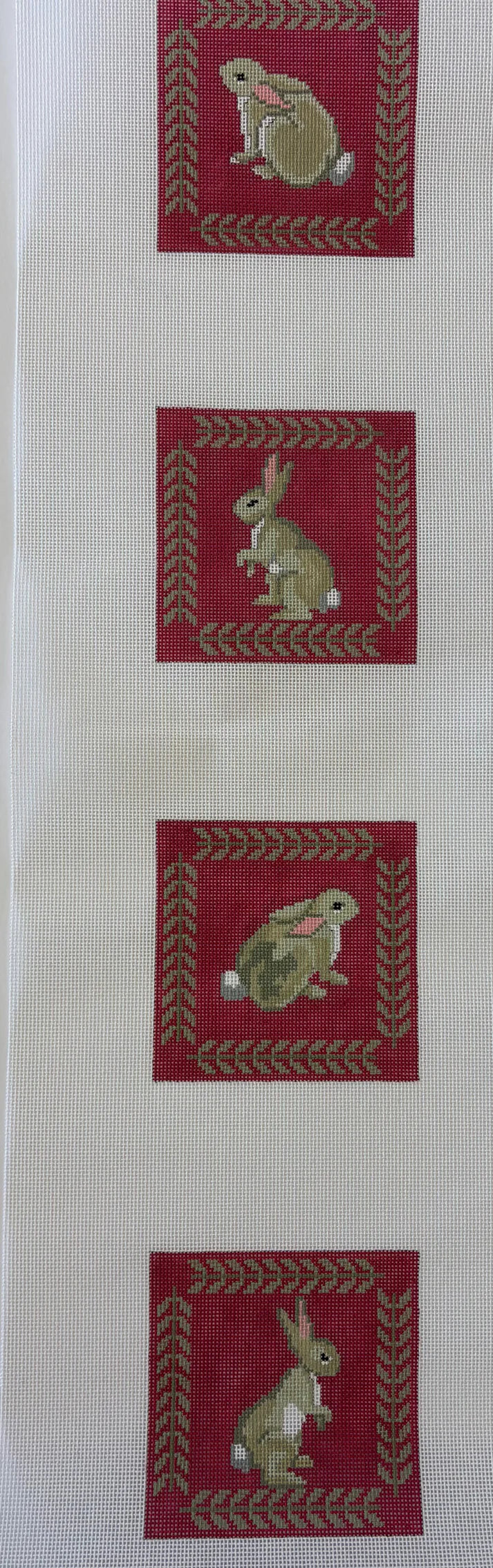 Rabbits with Fern Border Coaster Set