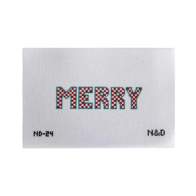 Merry Checkerboard Letters