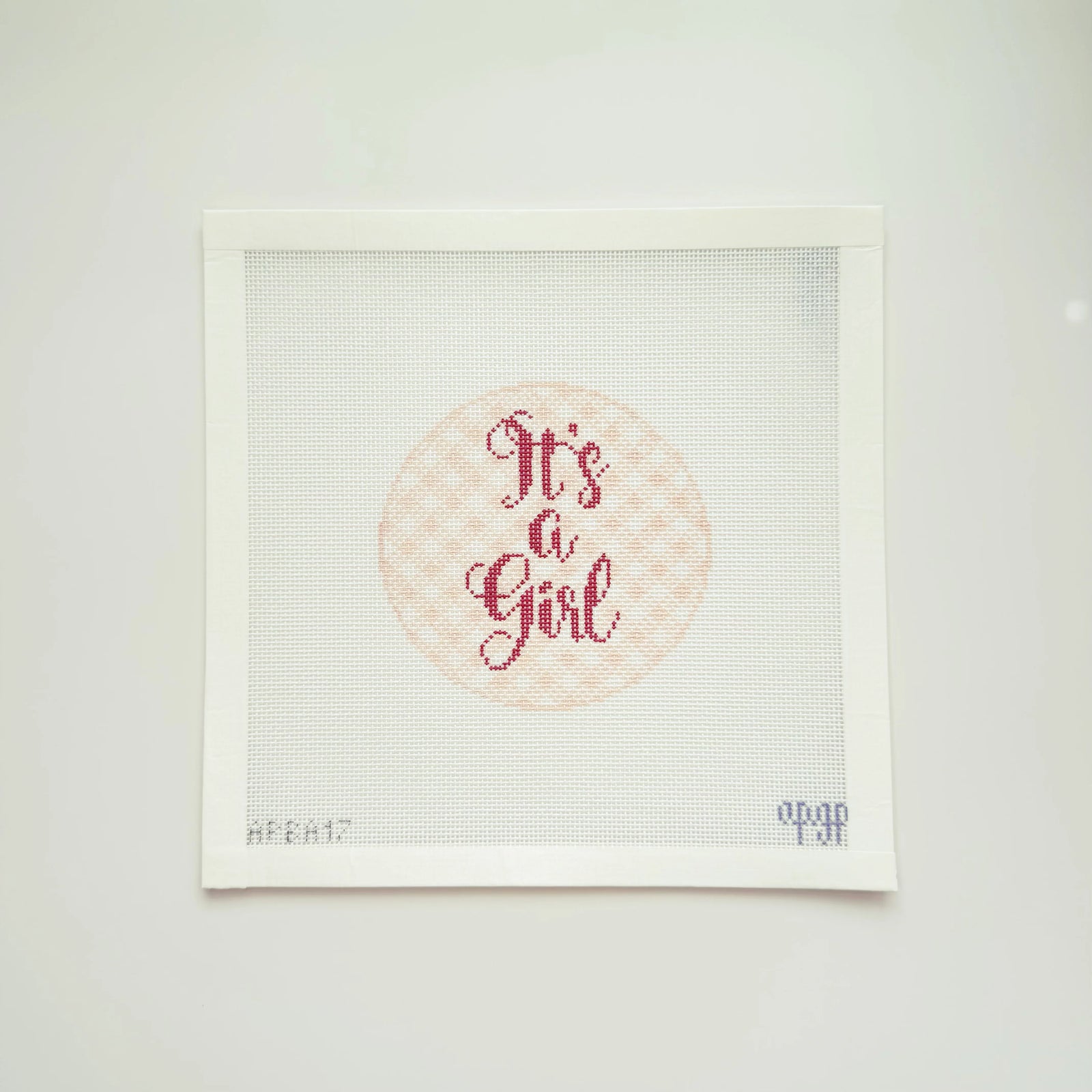 "Its a Girl" Gingham Round