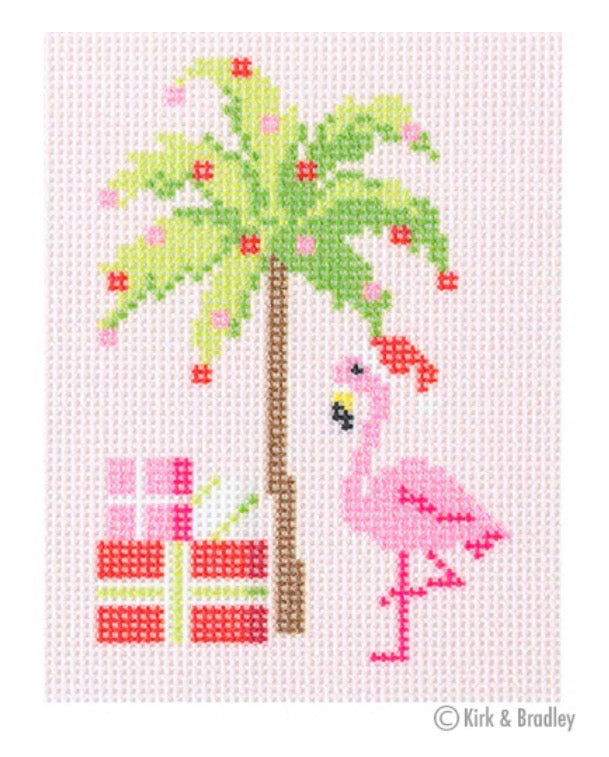 Palm Tree & Flamingo