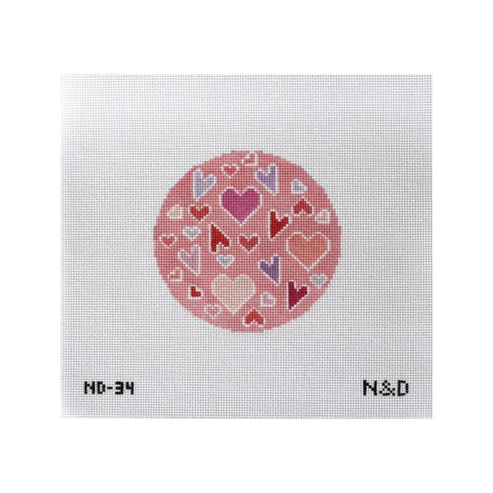 Stitch Guide - Crazy Hearts (ND-34)
