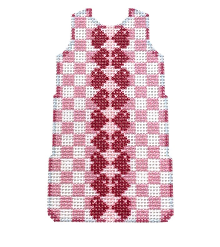 Checks and Hearts Trim Mini Shift