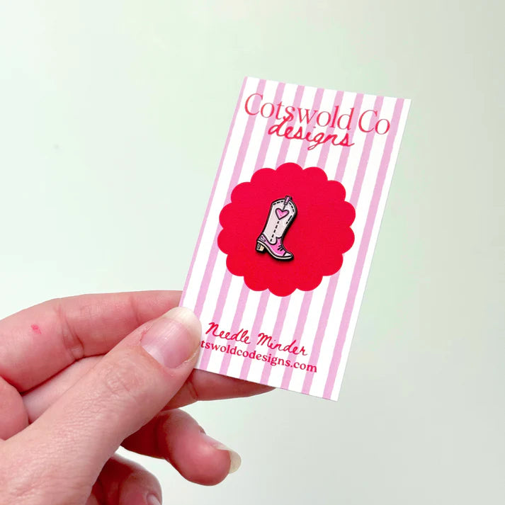 Pink Cowbow Boot Needleminder
