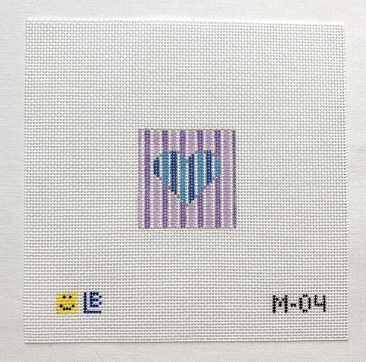 Small Heart with Stripes