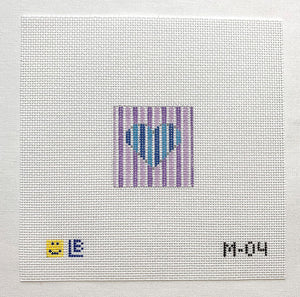 Small Heart with Stripes
