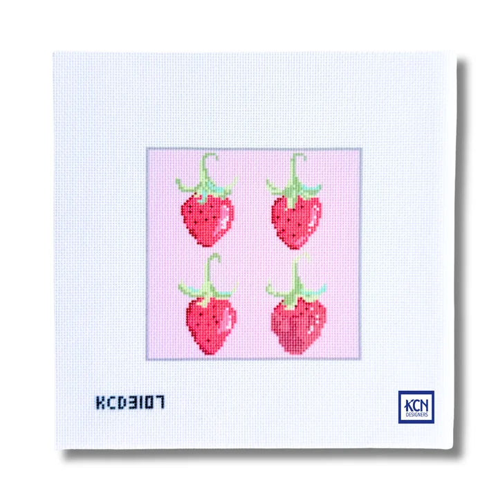 Strawberry Valentine Printed Canvas