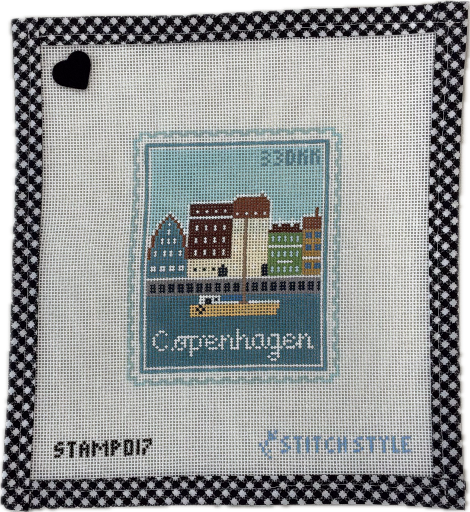 Copenhagen Nyhaven Travel Stamp