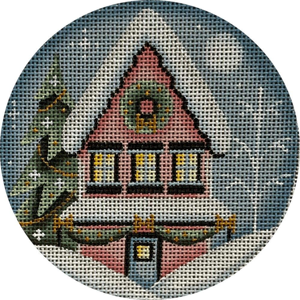 Pink Christmas Cottage