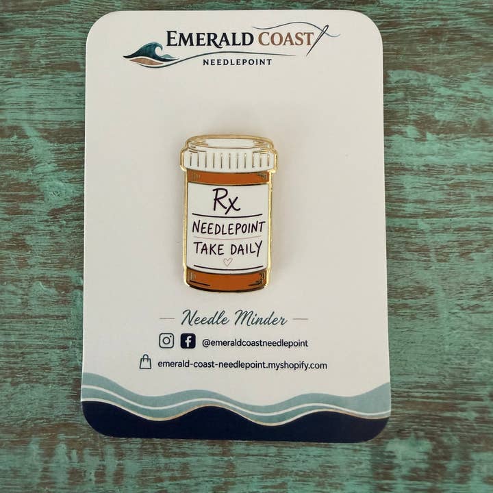 Needlepoint Take Daily Bottle Needleminder