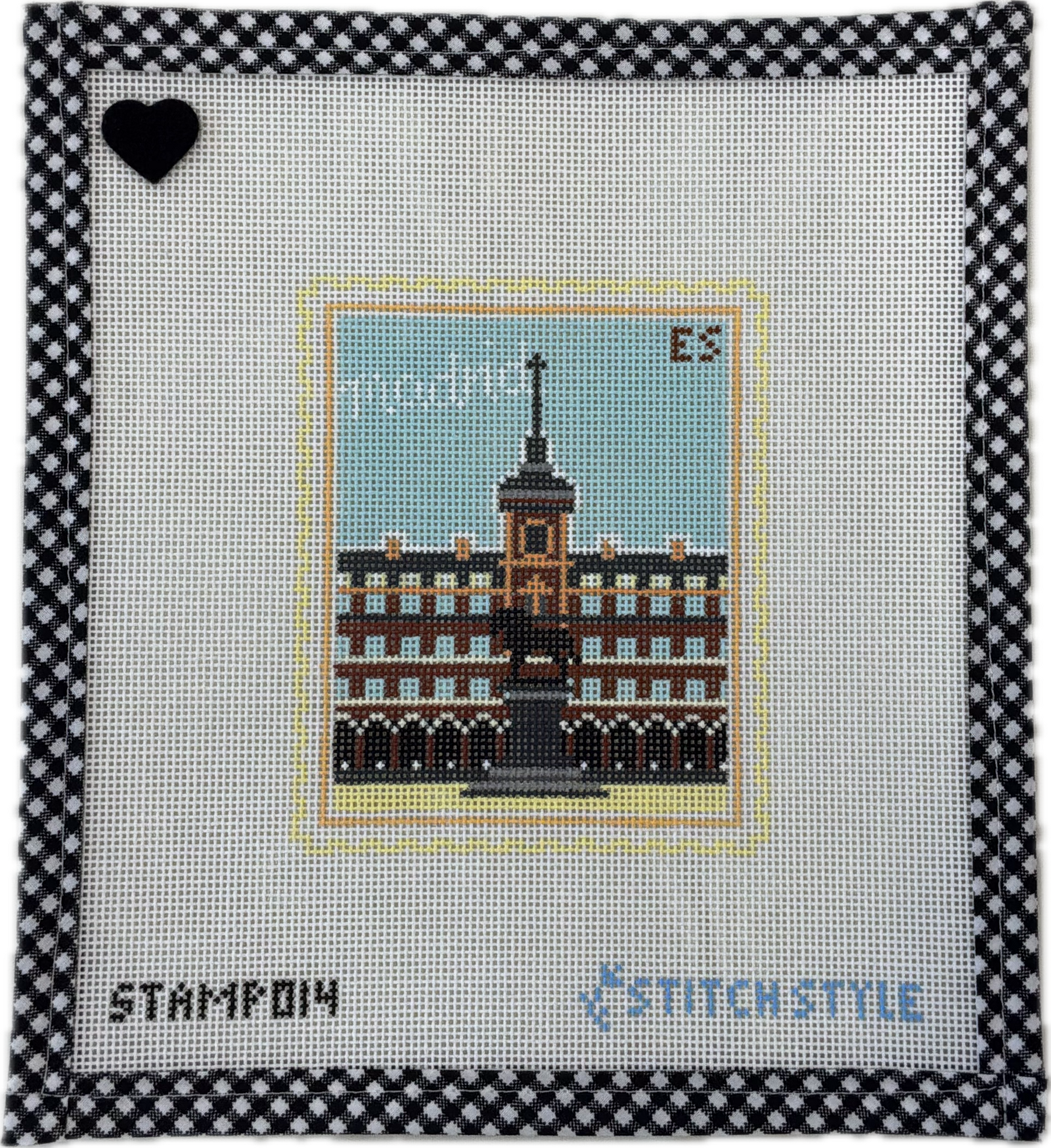 Madrid Plaza Mayor Travel Stamp