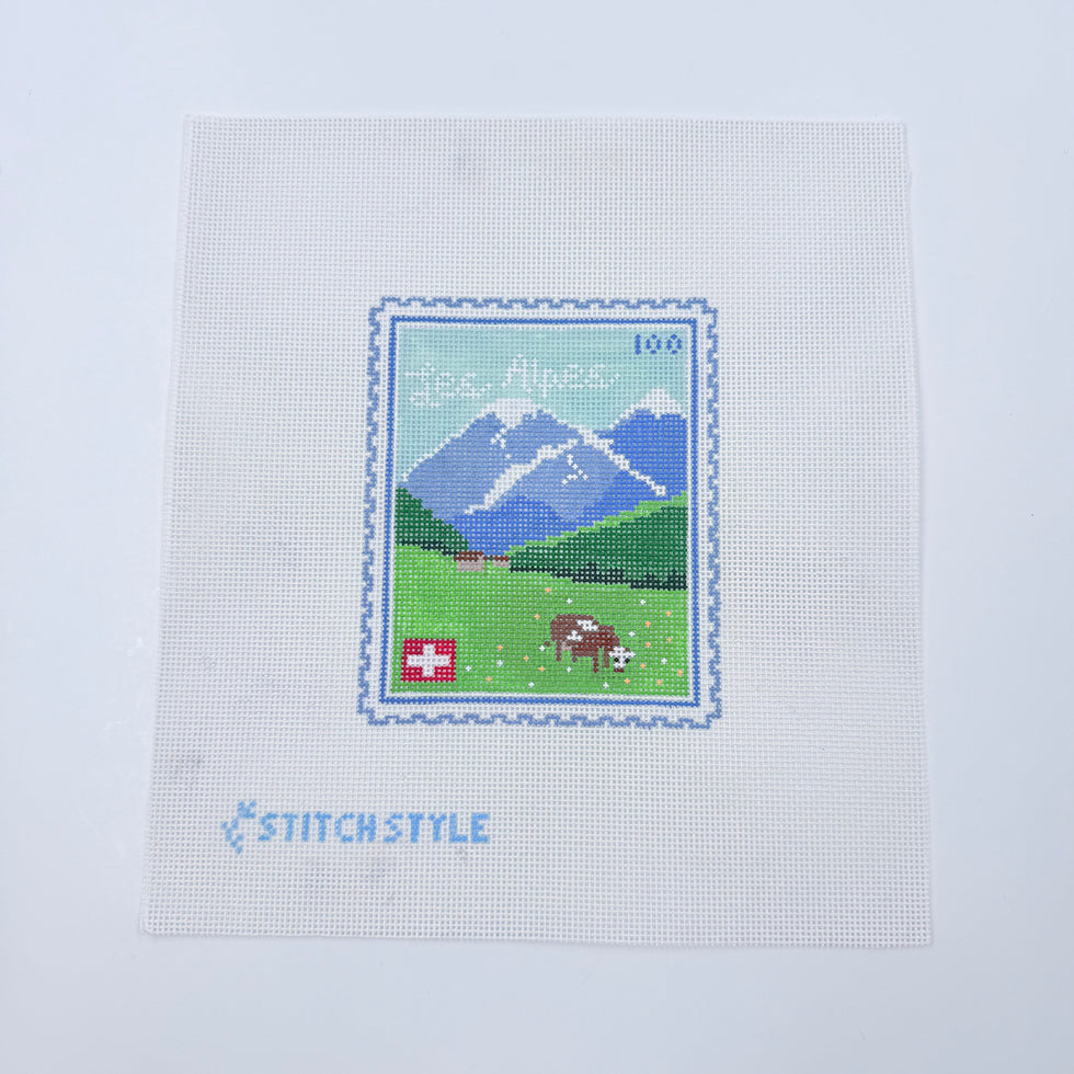 Swiss Alps Stamp