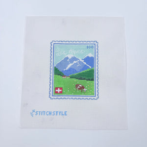 Swiss Alps Stamp