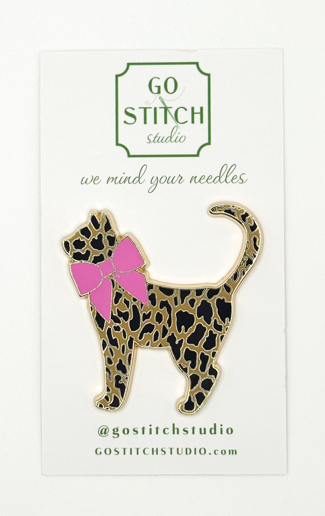 Go Stitch Studio Leopard Kitty Needleminder