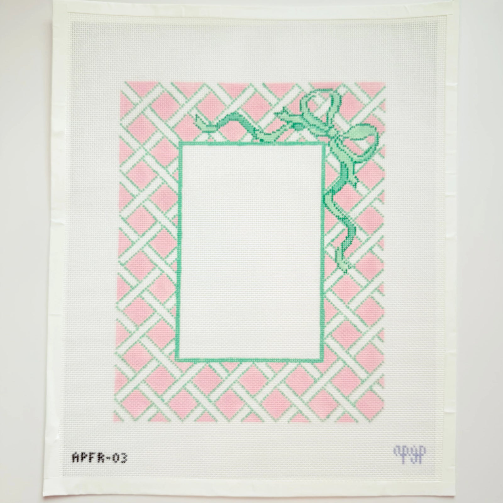 Pink Lattice Frame with Bows