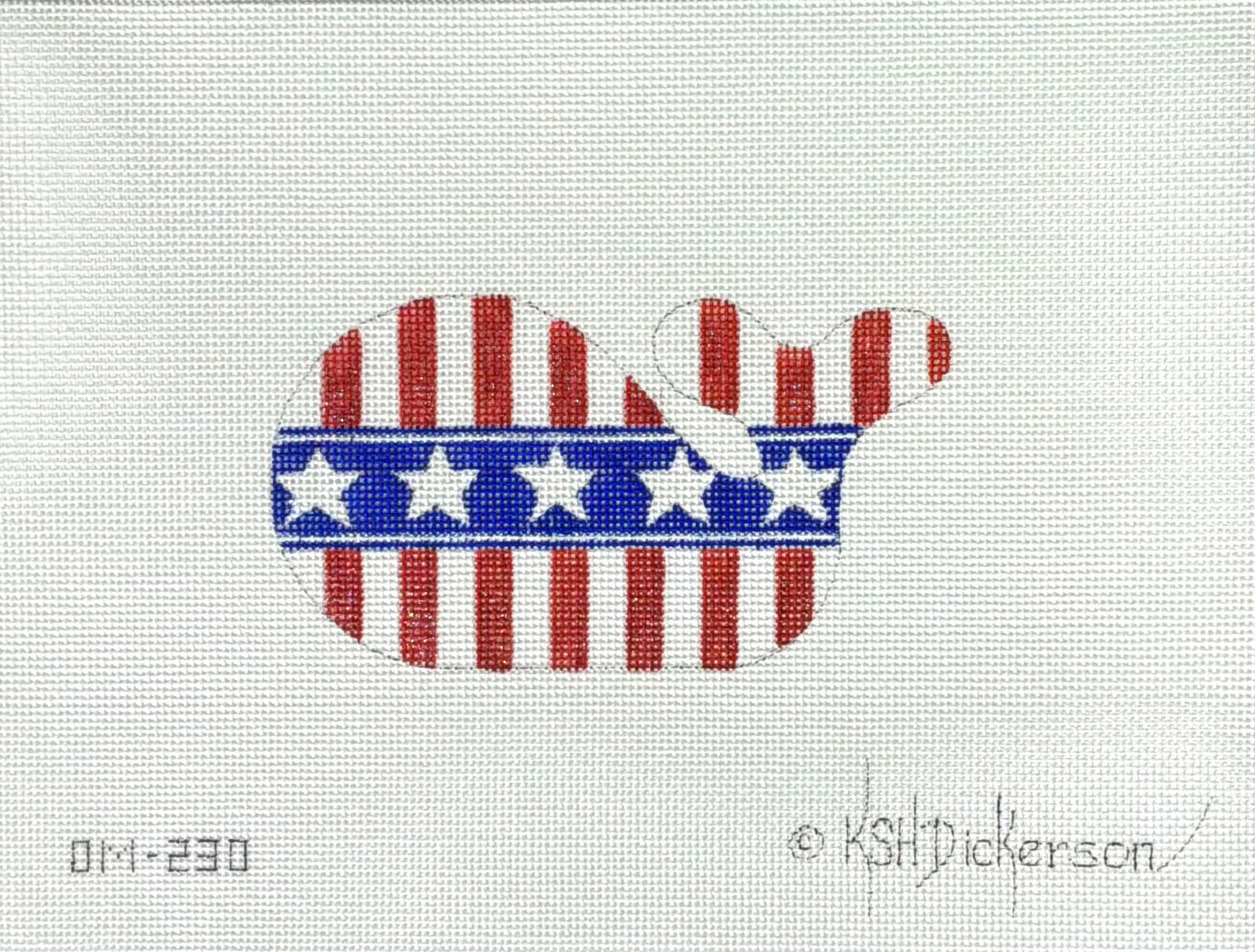 Stars and Stripes Mini Whale