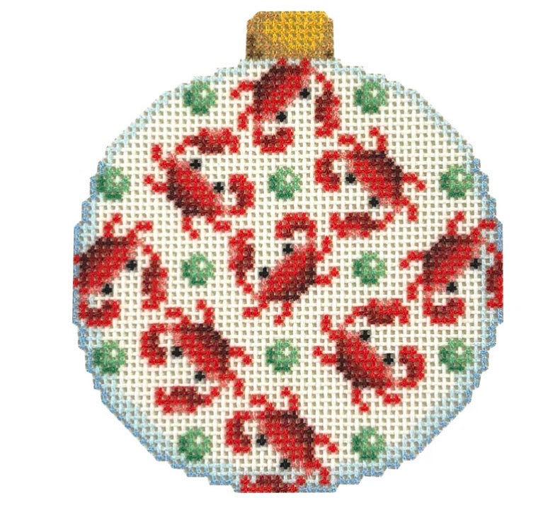 Crab Repeat Ball Ornament