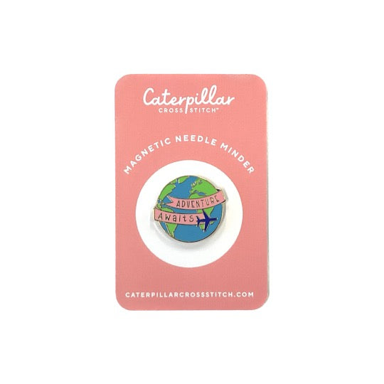 Adventure Awaits Globe Needleminder