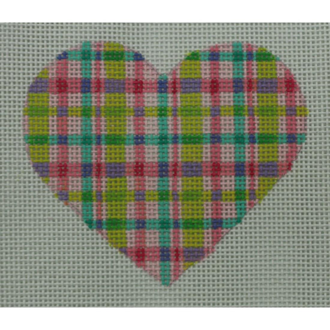 Pink Madras Heart
