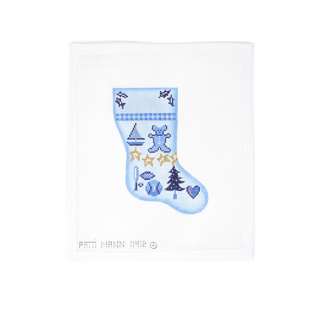 Baby Boy Blue Mini Stocking