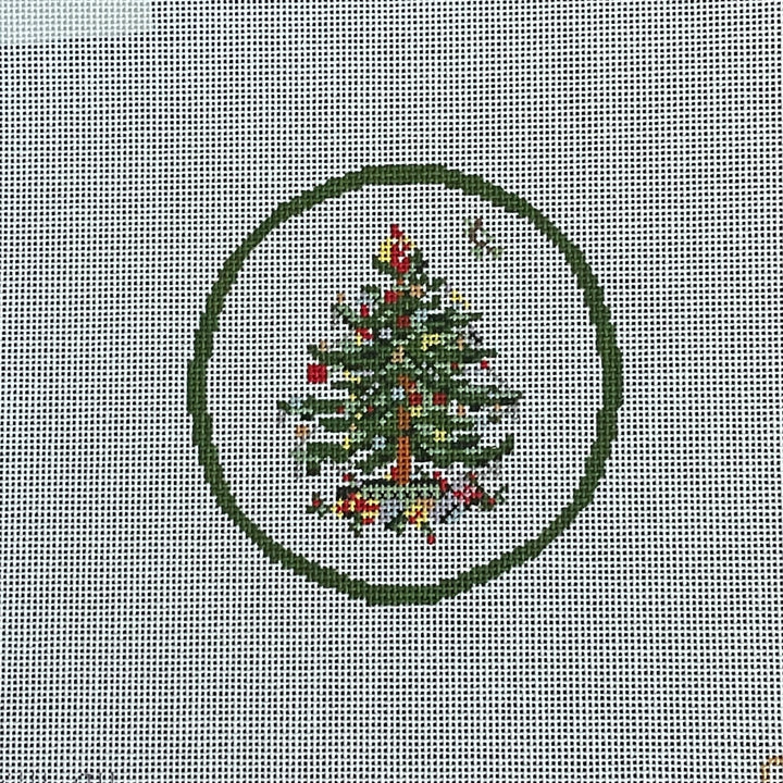 Transferware Christmas Round