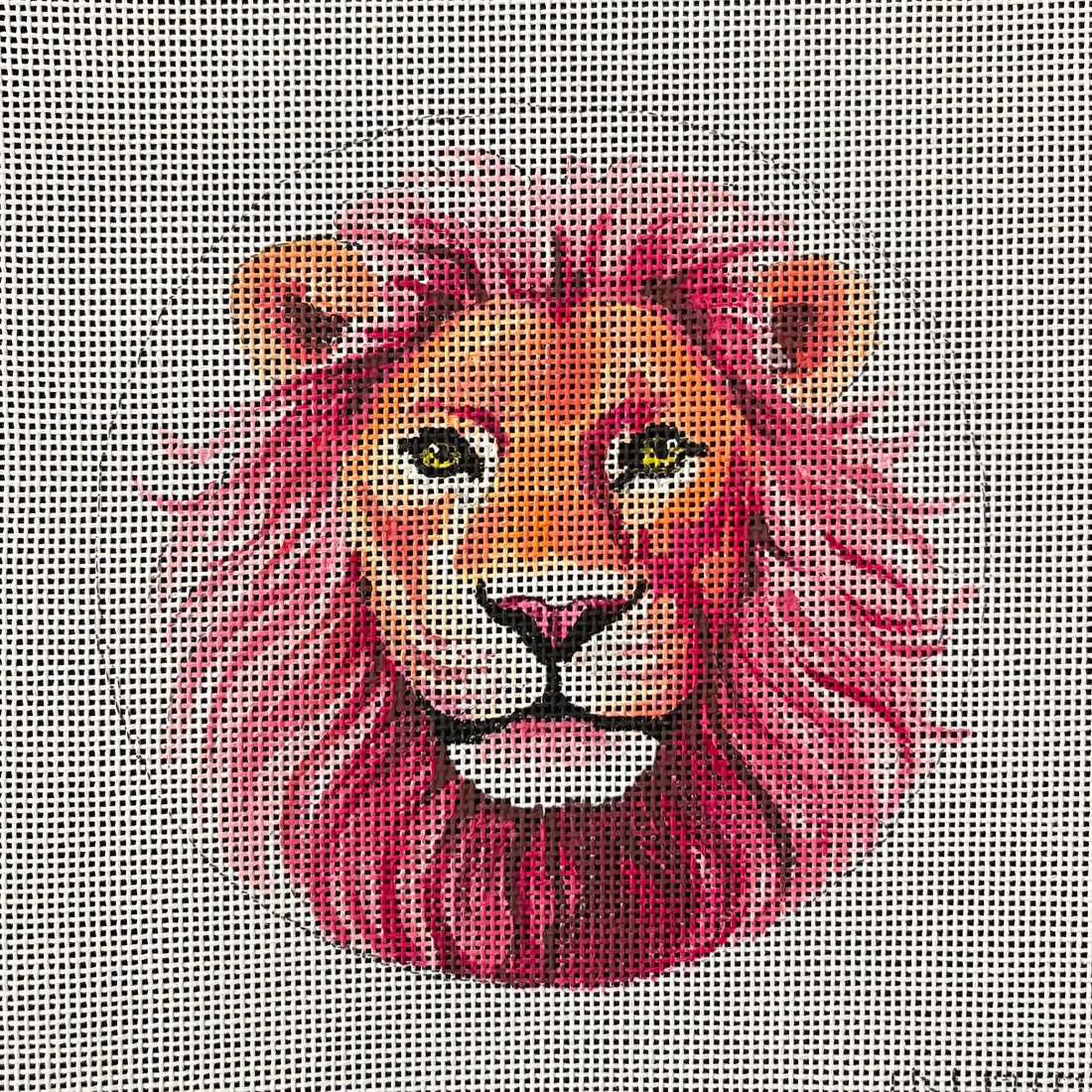 Pink Lion Face