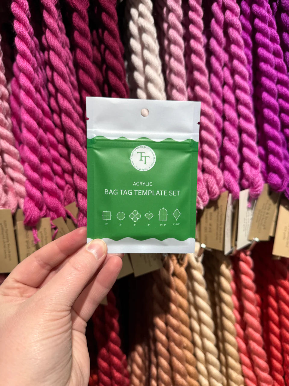 Bag Tag Template for Needlepoint - Tools of the Trade