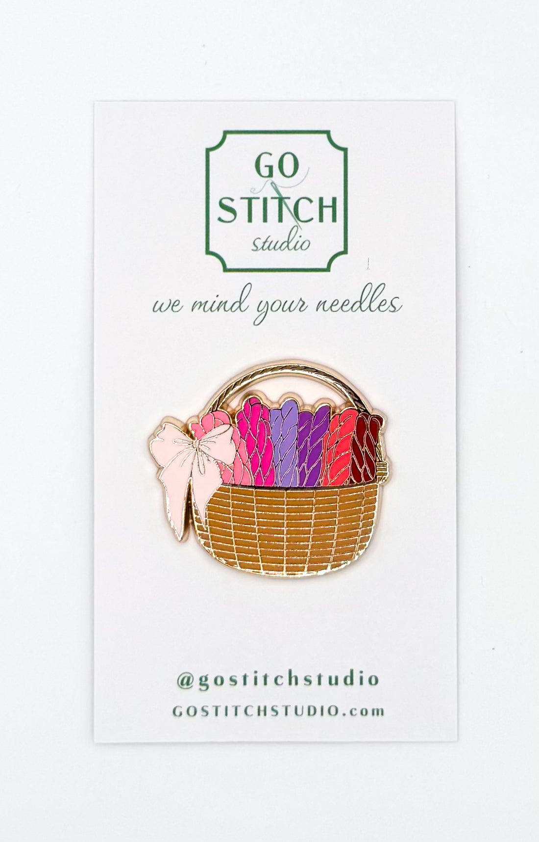 Go Stitch Studio Basket Needleminder