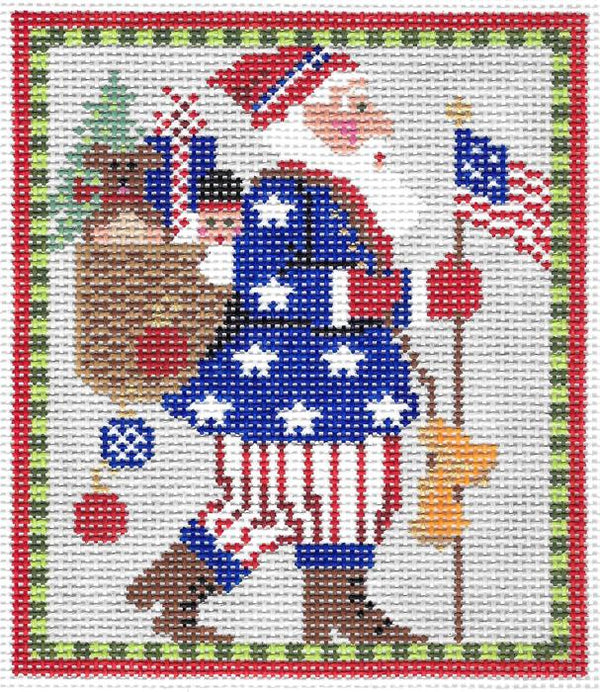 Stars and Stripes Santa