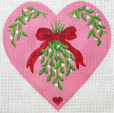 Mistletoe Heart with Bow
