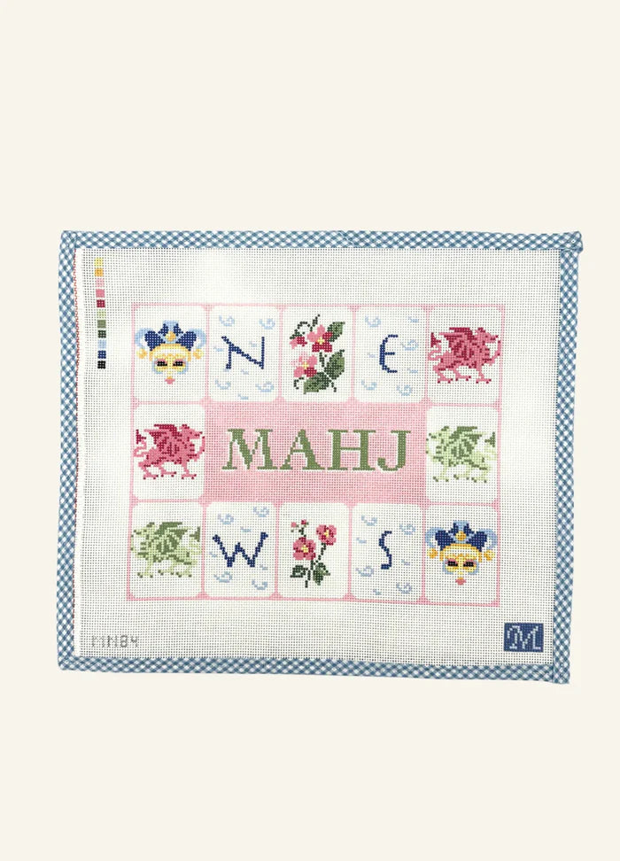 Mahj Tile Pouch - Pink