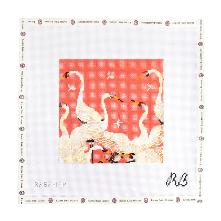 Herons in Pink
