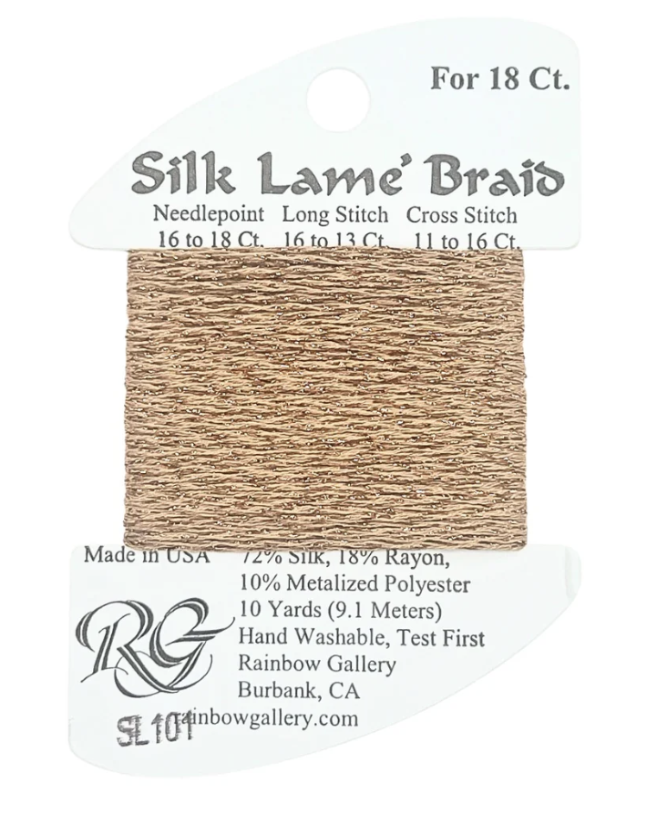 SILK LAME BRD SL101-HONY BRNZE