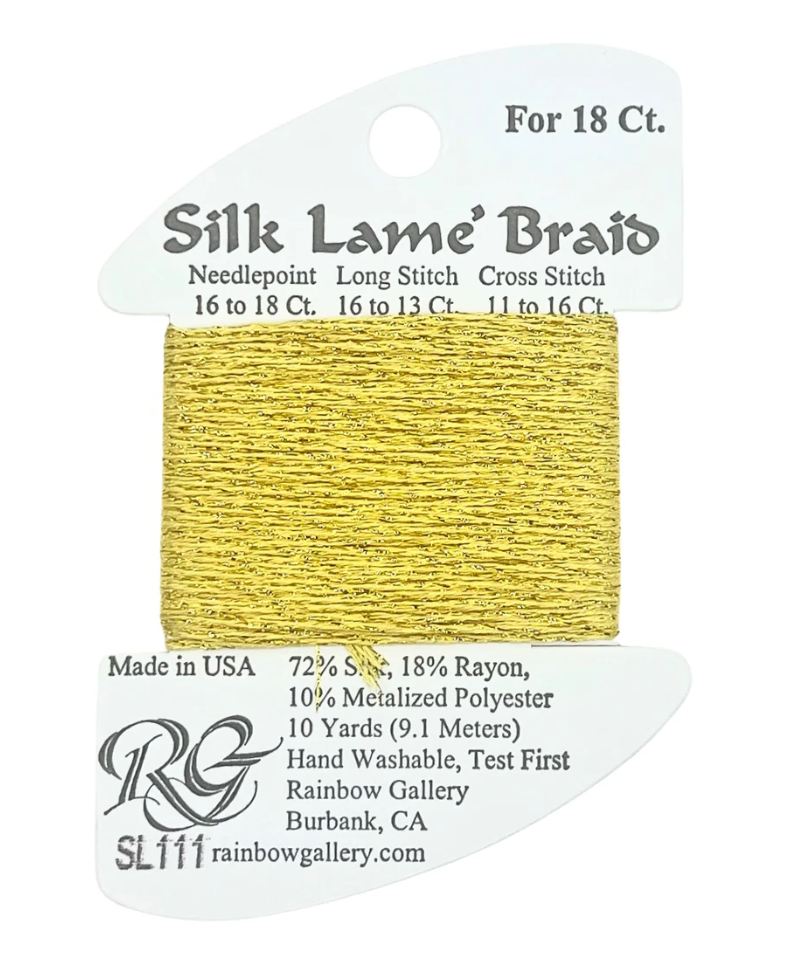 SILK LAME BRD SL111-CHARDNNAY