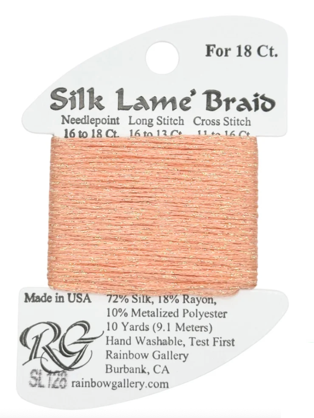 SILK LAME BRD SL128-CRB/BISQUE