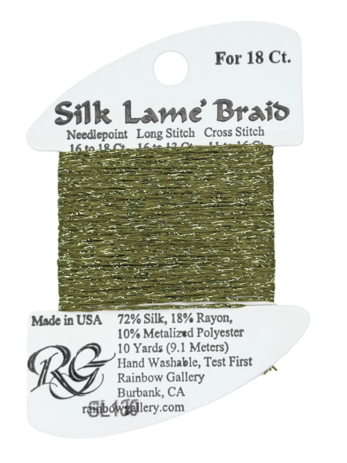 SILK LAME BRD SL130-MOSS