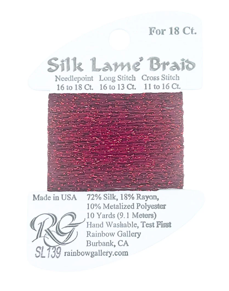 SILK LAME BDR SL139-CARDINAL