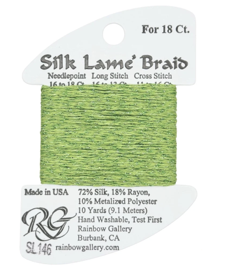 SILK LAME BRD SL146-APPLE GREN