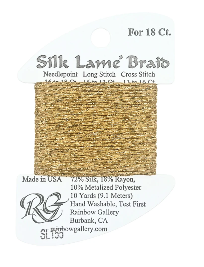 SILK LAME BRD SL155-HARVST GLD