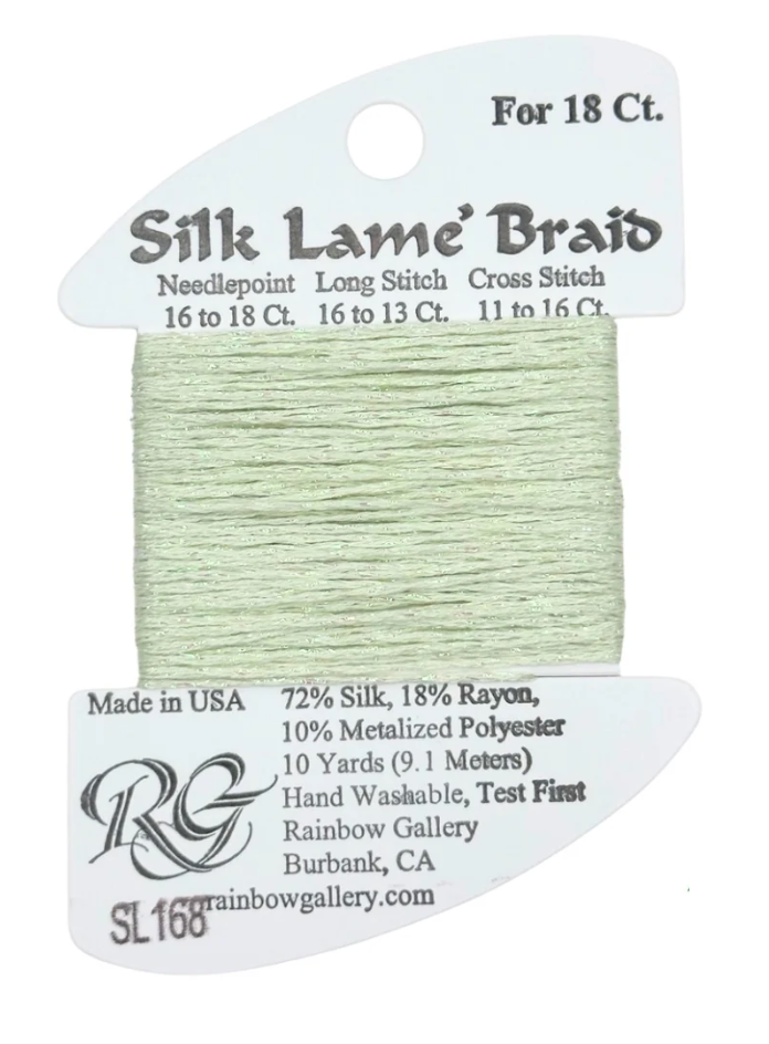 SILK LAME BRD SL168-SEAFOAM