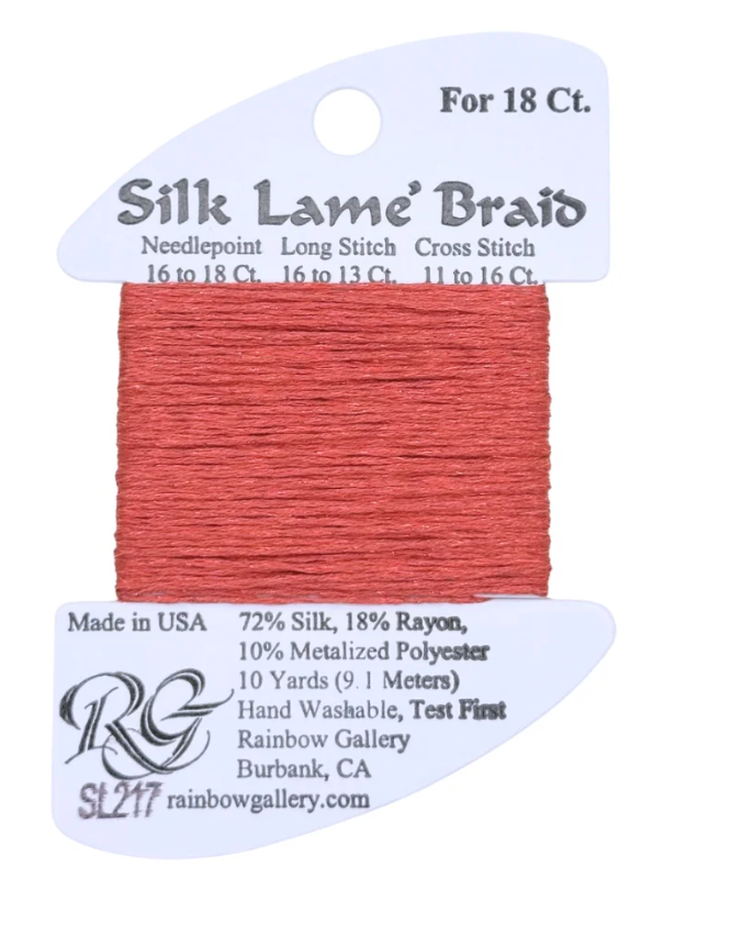SILK LAME SL217-BURNT CORAL