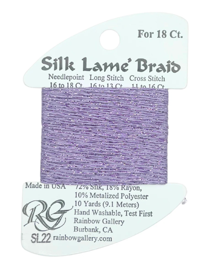 SILK LAME BRD SL22-LAVENDER