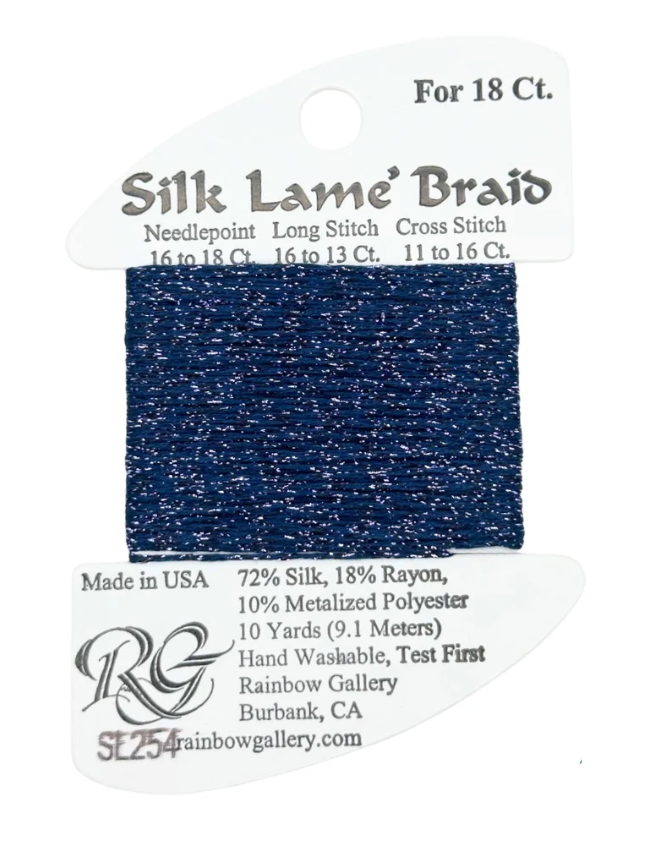 SILK LAME BRD SL254-DEEP PERIW