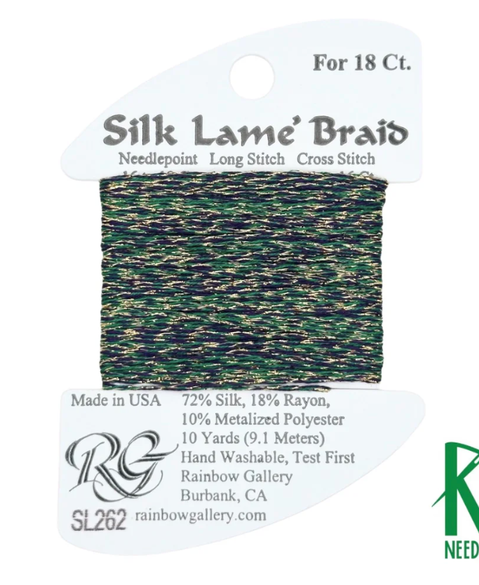 SILK LAME BRD SL262-MARDI GRAS