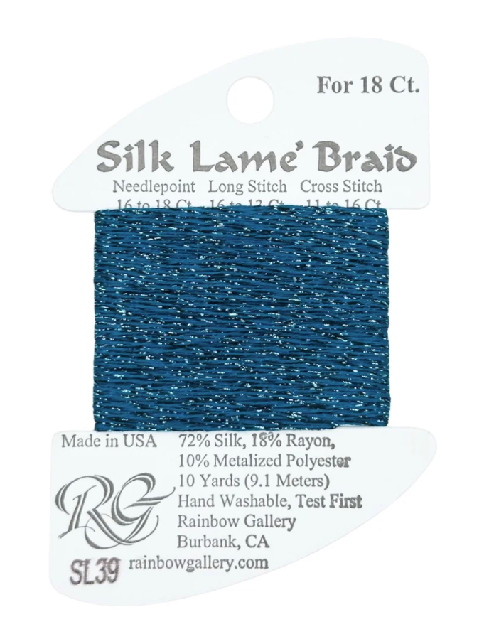 SILK LAME BRD SL39-LAGOON