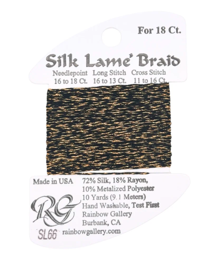 SILK LAME BRD SL66-ANTIQ GOLD