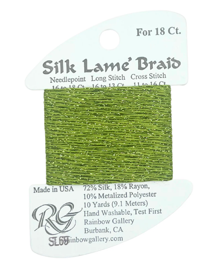 SILK LAME BRD SL69-MED AVOCADO