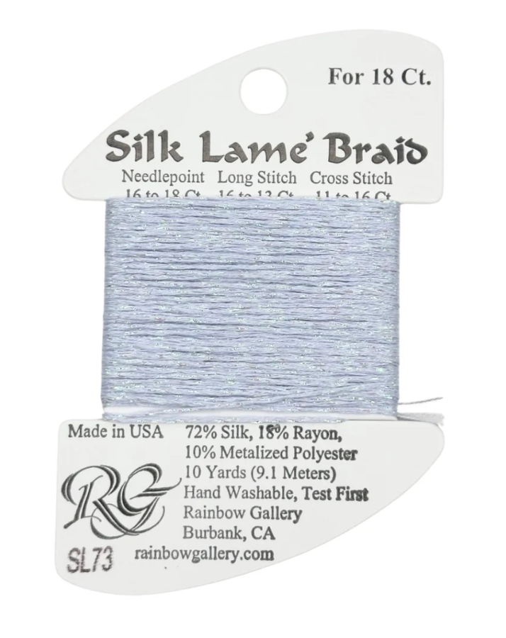 SILK LAME BRD SL73-PL LAVR BLU